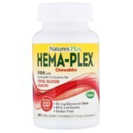 Nature's Plus, Hema-Plex,Железо ягодное ассорти, 60 жевательных пастилок - Image 2
