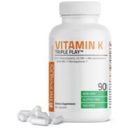 Bronson - Vitamin K Triple Play, с витамином К1 и К2, 550 мкг, 90 капсул