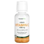 NaturesPlus, Жидкий витамин C, натуральный апельсин, 236,56 мл взрослым и детям