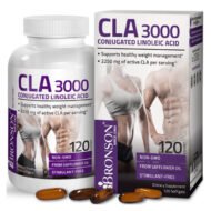 Bronson CLA 3000 сверхвысокоэффективная конъюгированная линолевая кислота, не содержащая ГМО, из сафлорового масла, не стимулирующее средство, 120 мягких капсул