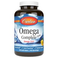Carlson - Omega Complete Gems, Омега-3-6-9, пойманные в дикой природе, экологически чистые источники, здоровье сердца, поддержка функции суставов и иммунитета, 90 мягких таблеток