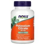 NOW Foods, калий цитрат, 99 мг, 180 капсул