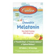 Carlson Labs, Детский жевательный мелатонин, 30 жевательных таблеток