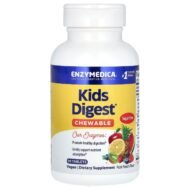 Enzymedica, Kids Digest, пищеварительные ферменты для детей, со вкусом фруктового пунша, 90 таблеток